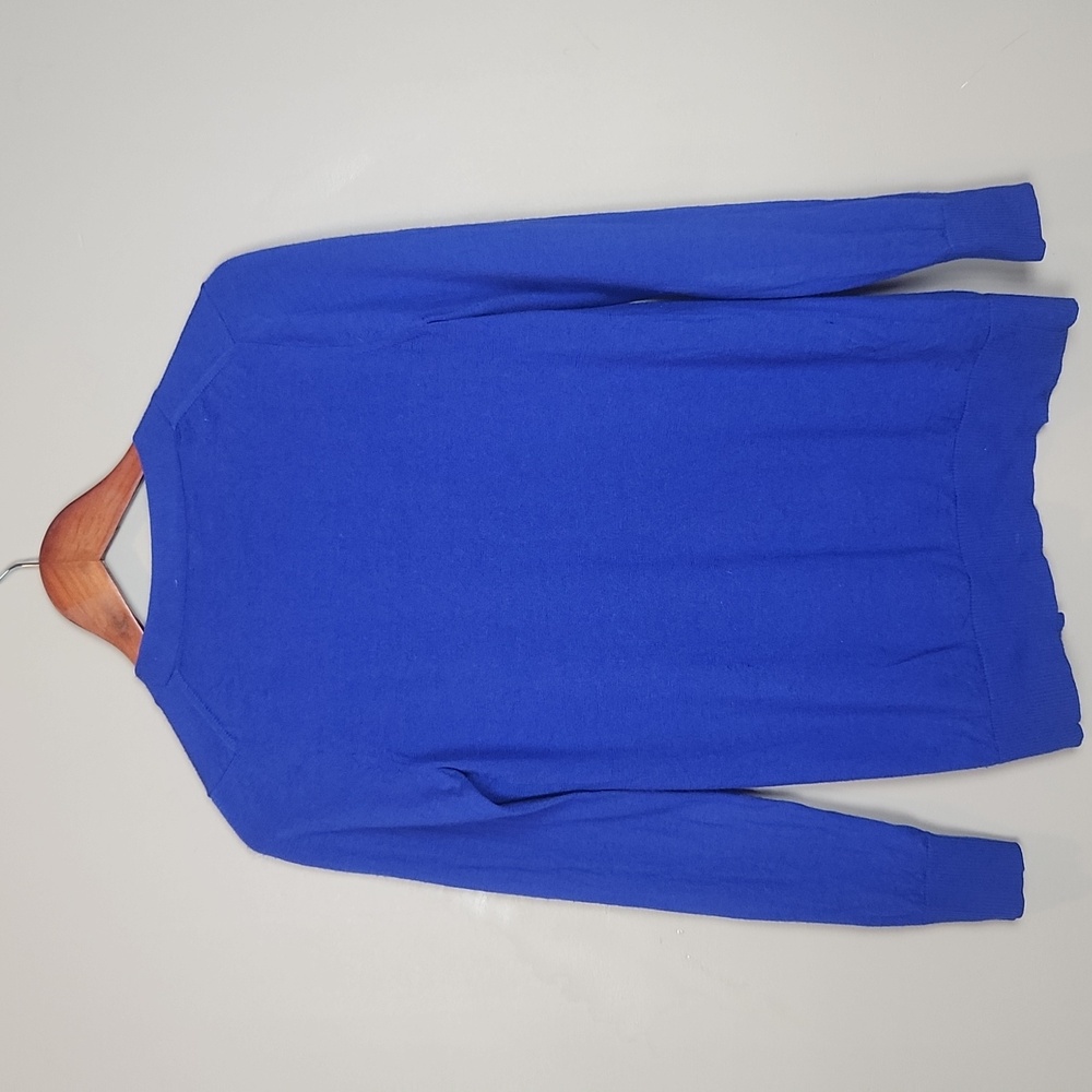 J. Crew Factory Merino Wool Royal Blue Cardigan Size XS - Picture 2 of 6
